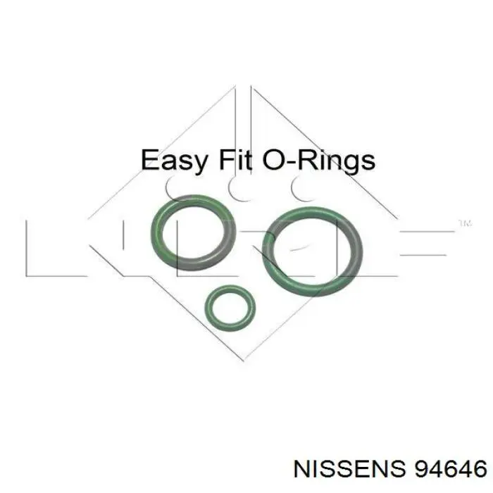 Радиатор кондиционера 94646 Nissens