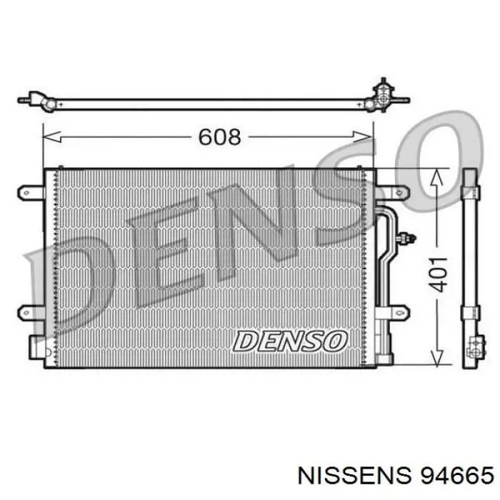 Купить 94665 Nissens Радиатор системы охлаждения кондиционера