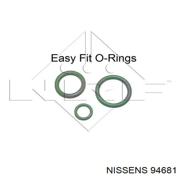 Радиатор кондиционера 94681 Nissens