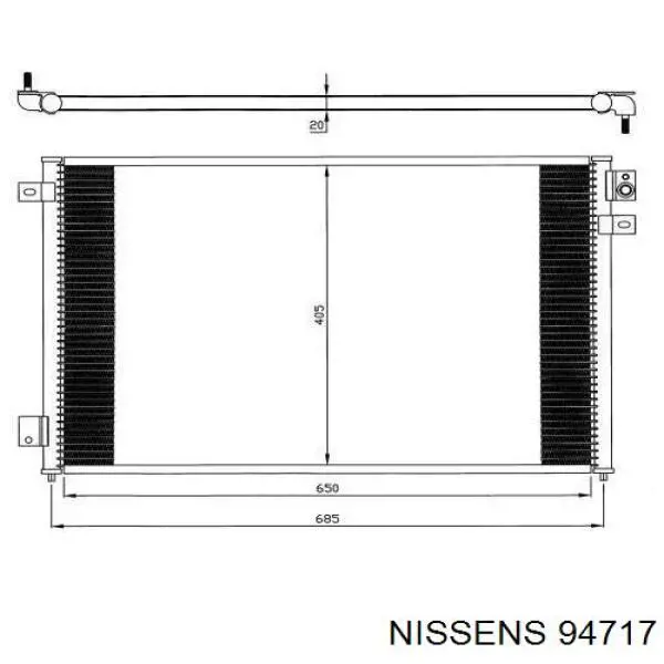 94717 Nissens радиатор кондиционера