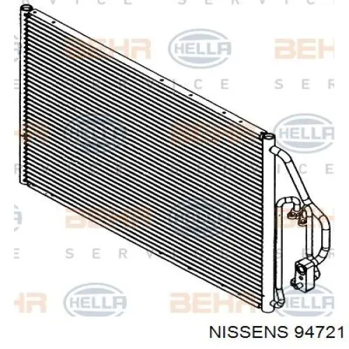Радиатор кондиционера 94721 Nissens