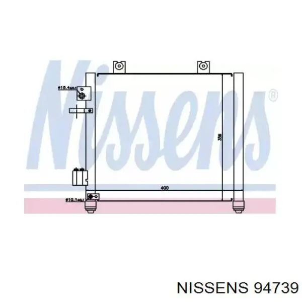94739 Nissens радиатор кондиционера