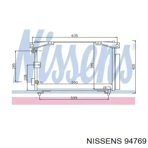 94769 Nissens радиатор кондиционера