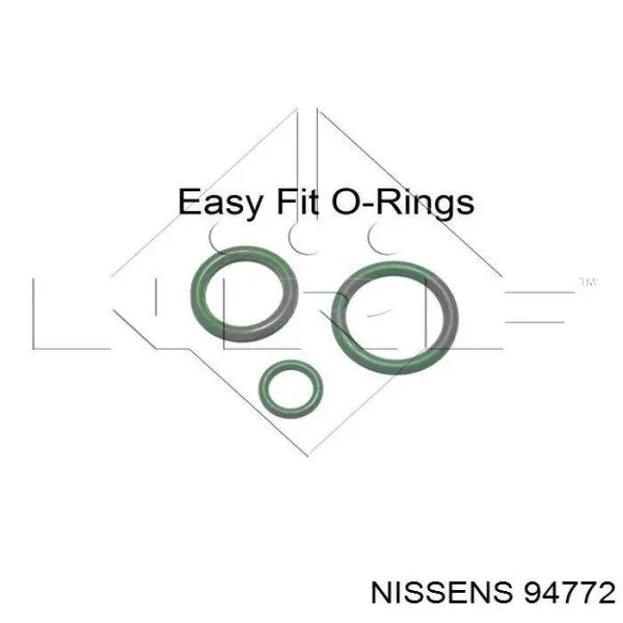 Радиатор кондиционера 94772 Nissens