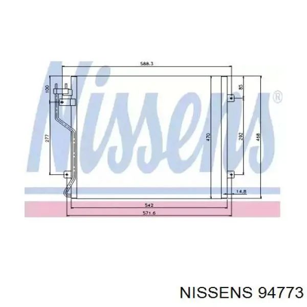 Радиатор охлаждения кондиционера NRF 350129
