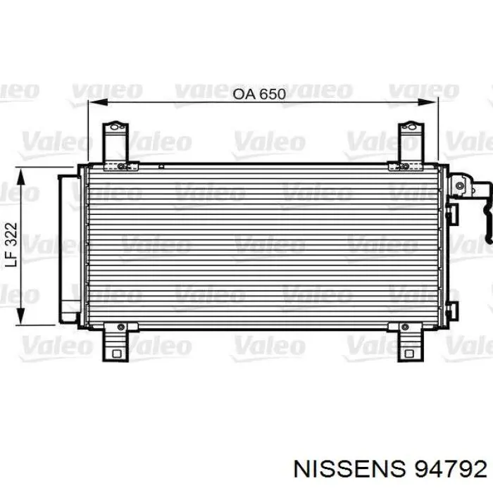 Конденсатор кондиционера Nissens 94792 цена, от 100.23 USD