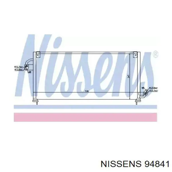 94841 Nissens радиатор кондиционера