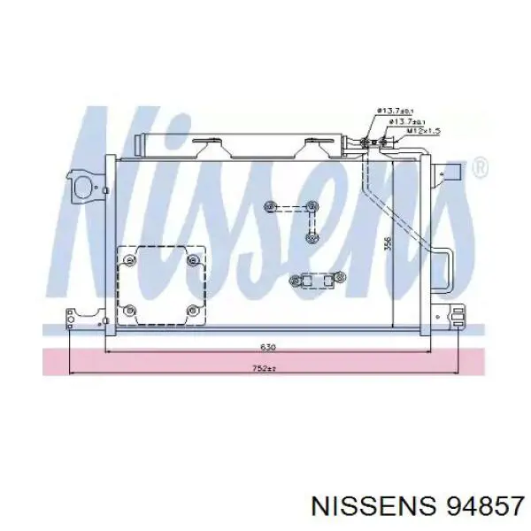 Конденсатор кондиционера NRF 35774 цена, от 133.11 USD