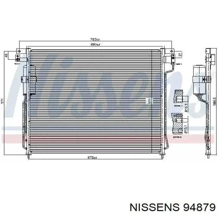 94879 Nissens Конденсатор