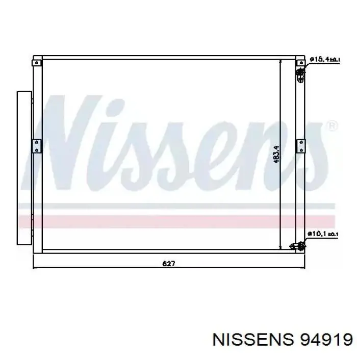 94919 Nissens радиатор кондиционера
