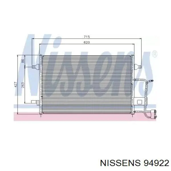 94922 Nissens Конденсатор