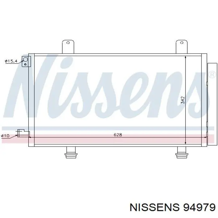 94979 Nissens радиатор кондиционера