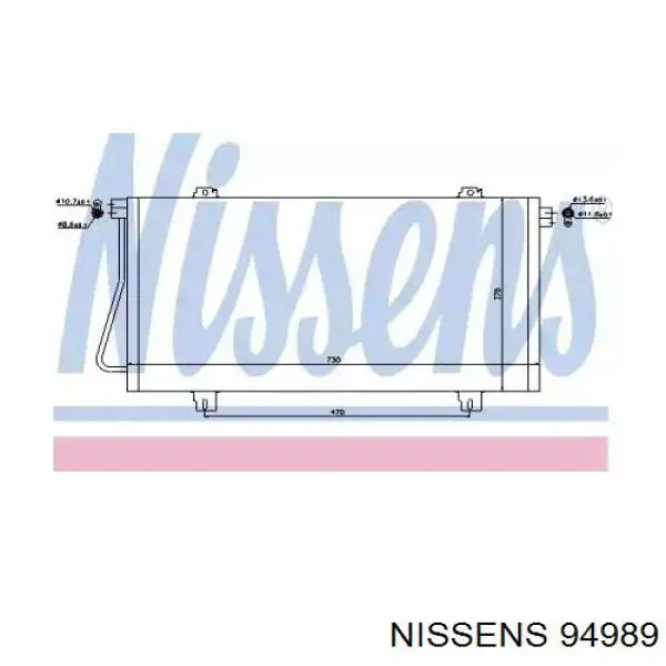 94989 Nissens Конденсатор
