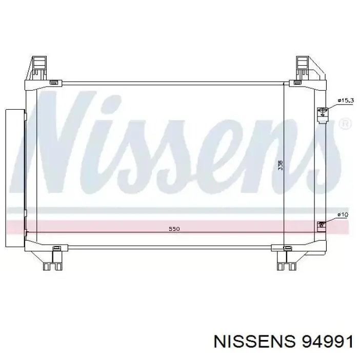 94991 Nissens радиатор кондиционера