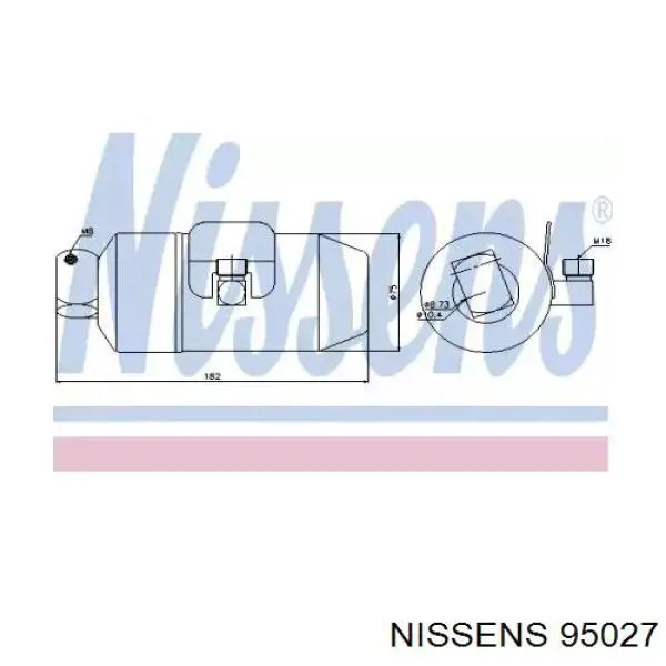 95027 Nissens ресивер-осушитель кондиционера