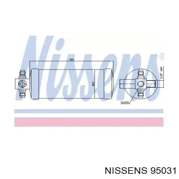 95031 Nissens ресивер-осушитель кондиционера