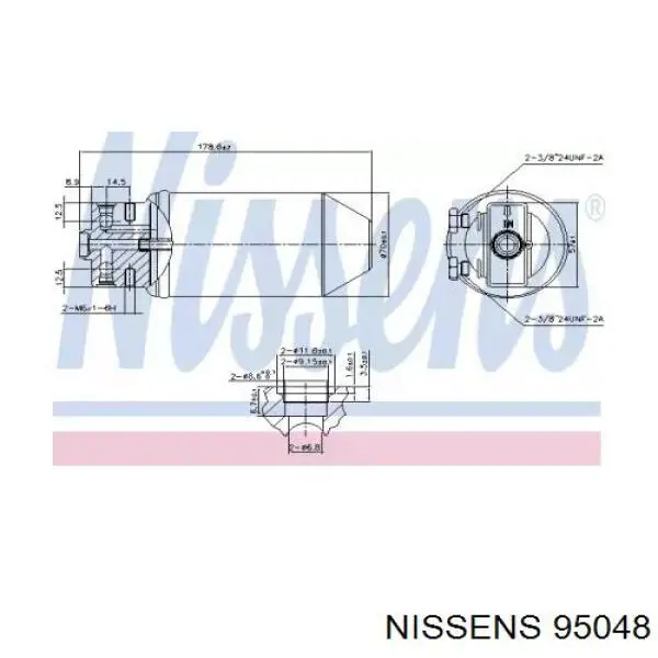 Осушитель кондиционера 95048 Nissens