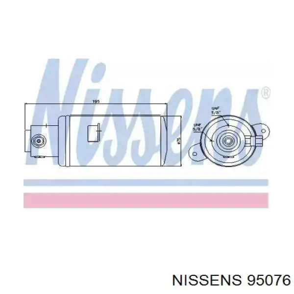 Купить 95076 Nissens Осушитель кондиционера