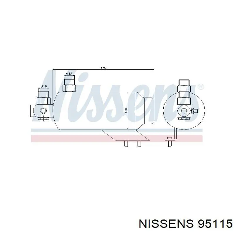Осушитель кондиционера 95115 Nissens