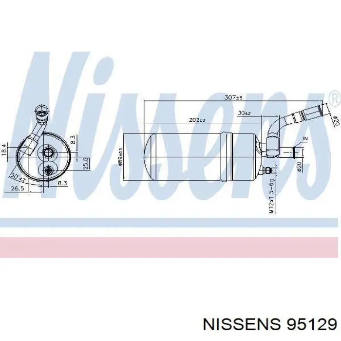 95129 Nissens ресивер-осушитель кондиционера
