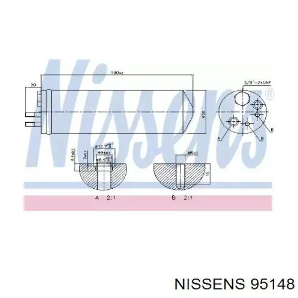 Осушитель кондиционера 95148 Nissens
