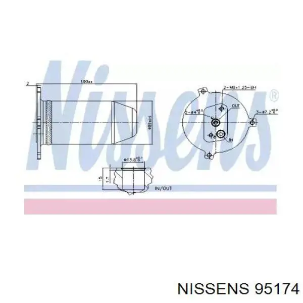 Осушитель кондиционера 95174 Nissens