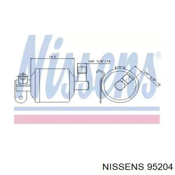 95204 Nissens ресивер-осушитель кондиционера