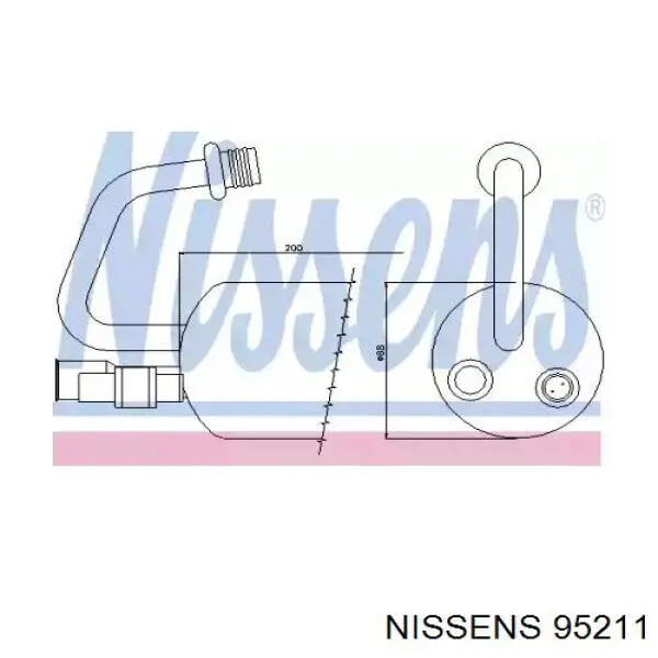 95211 Nissens ресивер-осушитель кондиционера