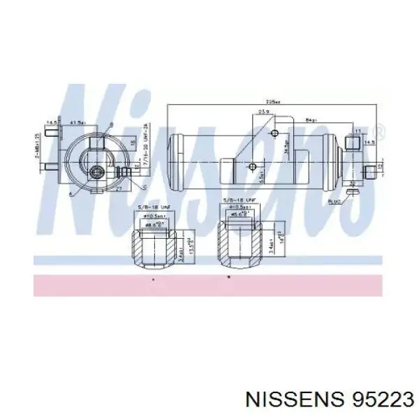 Ресивер кондиционера Nissens 95223