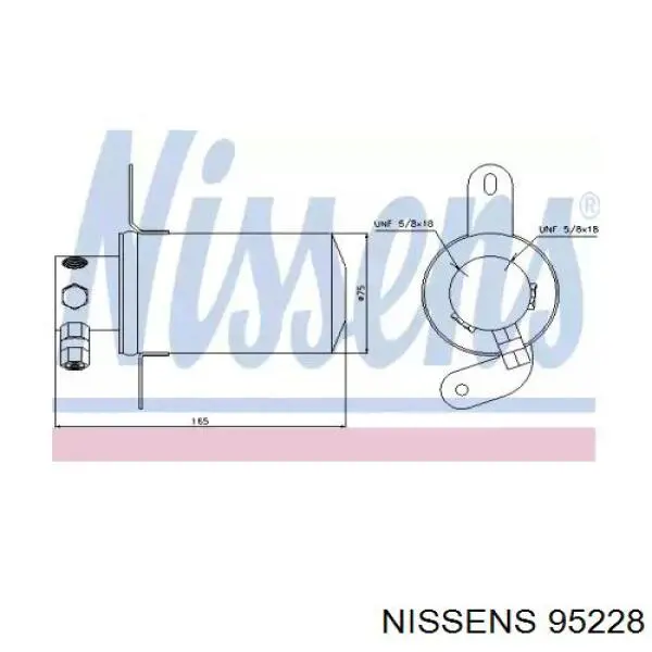 95228 Nissens ресивер-осушитель кондиционера