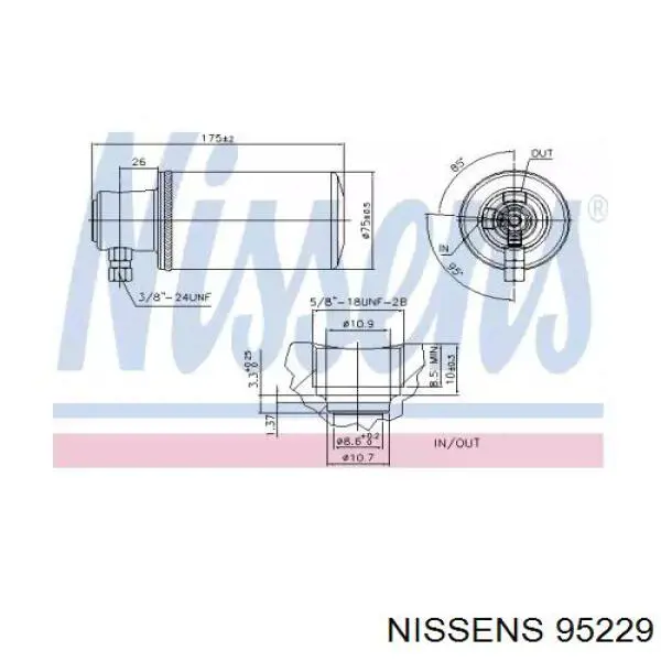 Осушитель кондиционера 95229 Nissens