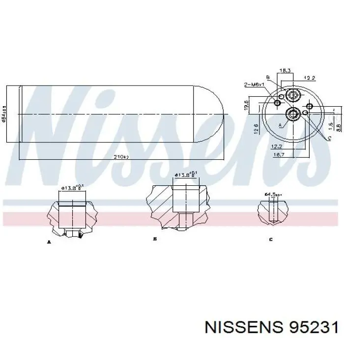 Осушитель кондиционера 95231 Nissens