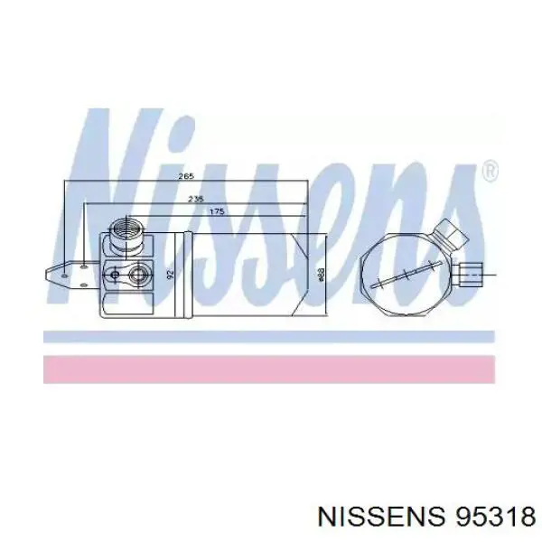 95318 Nissens ресивер-осушитель кондиционера