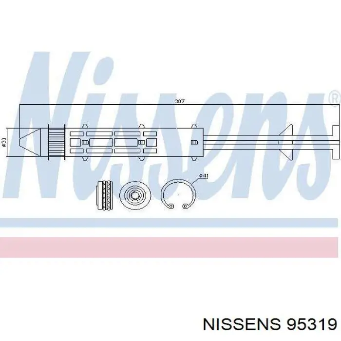 95319 Nissens ресивер-осушитель кондиционера