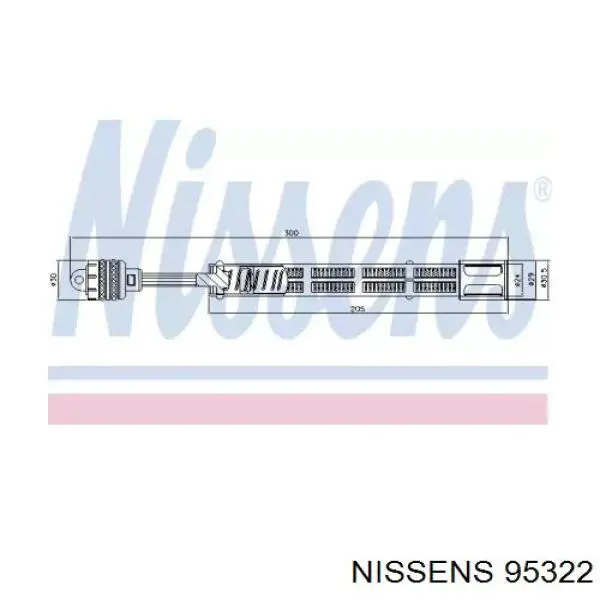 95322 Nissens ресивер-осушитель кондиционера