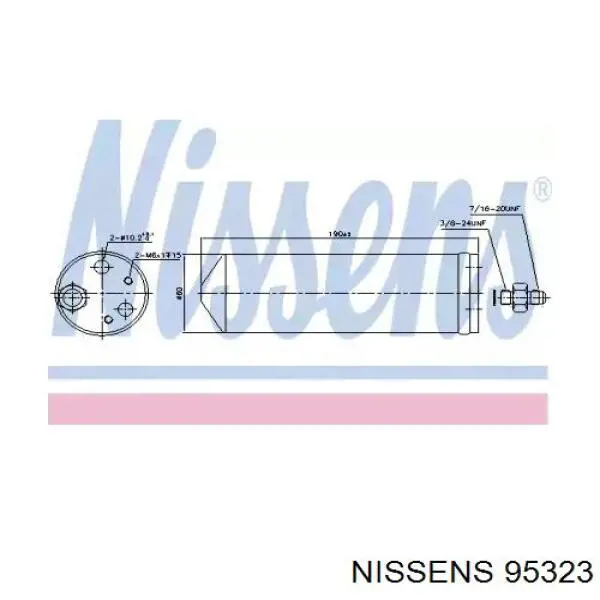 95323 Nissens ресивер-осушитель кондиционера