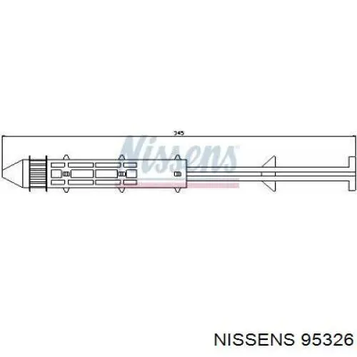 Receptor-secador del aire acondicionado 95326 Nissens