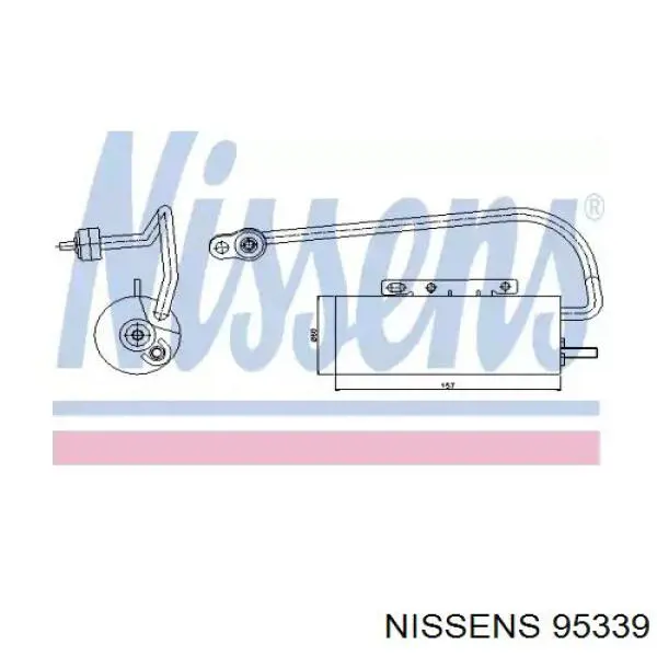 95339 Nissens ресивер-осушитель кондиционера
