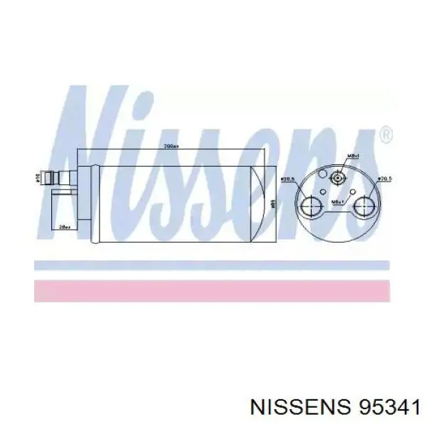 95341 Nissens Ресивер-осушитель кондиционера