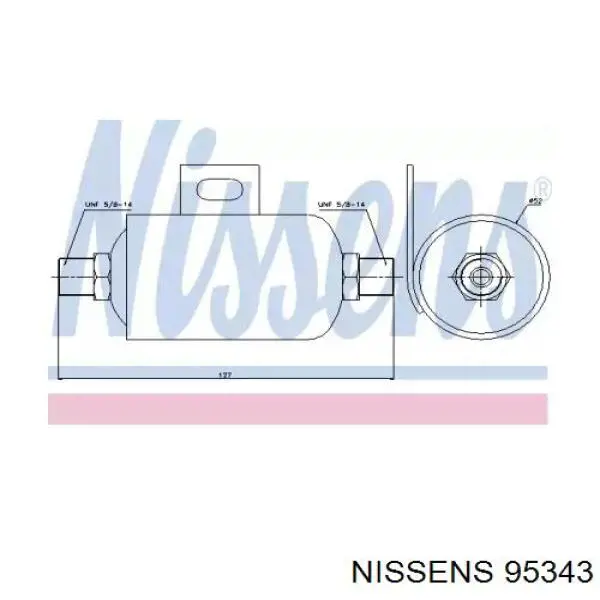 95343 Nissens ресивер-осушитель кондиционера