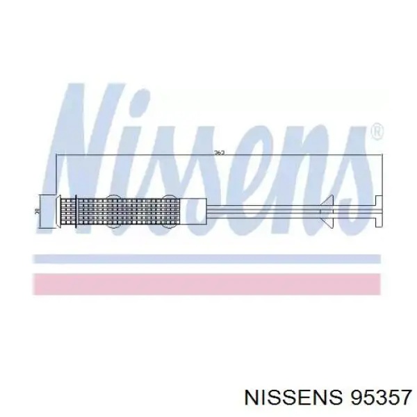 Receptor-secador del aire acondicionado 95357 Nissens