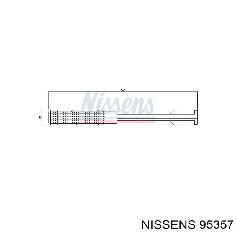 95357 Nissens ресивер-осушитель кондиционера