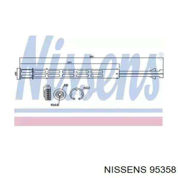 Осушитель кондиционера 95358 Nissens
