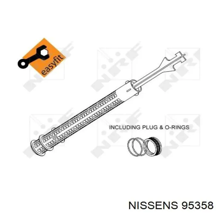 Receptor-secador del aire acondicionado 95358 Nissens