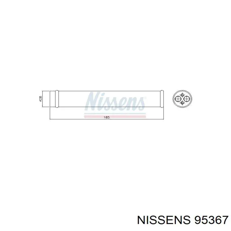 Receptor-secador del aire acondicionado 95367 Nissens