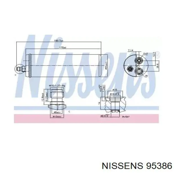 Осушитель кондиционера 1618304 Opel