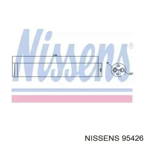 95426 Nissens ресивер-осушитель кондиционера