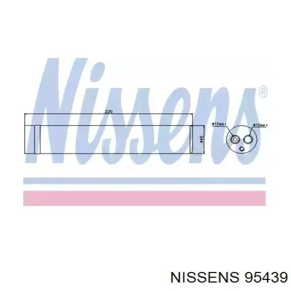 95439 Nissens ресивер-осушитель кондиционера