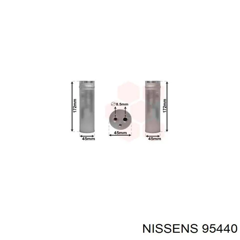 95440 Nissens ресивер-осушитель кондиционера