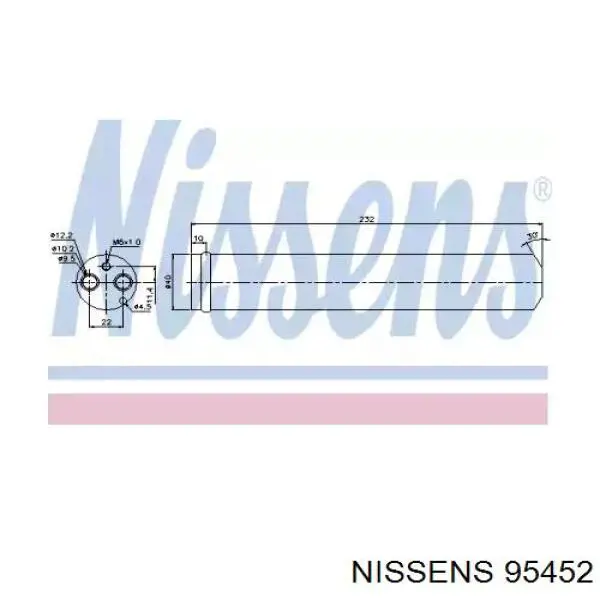95452 Nissens ресивер-осушитель кондиционера